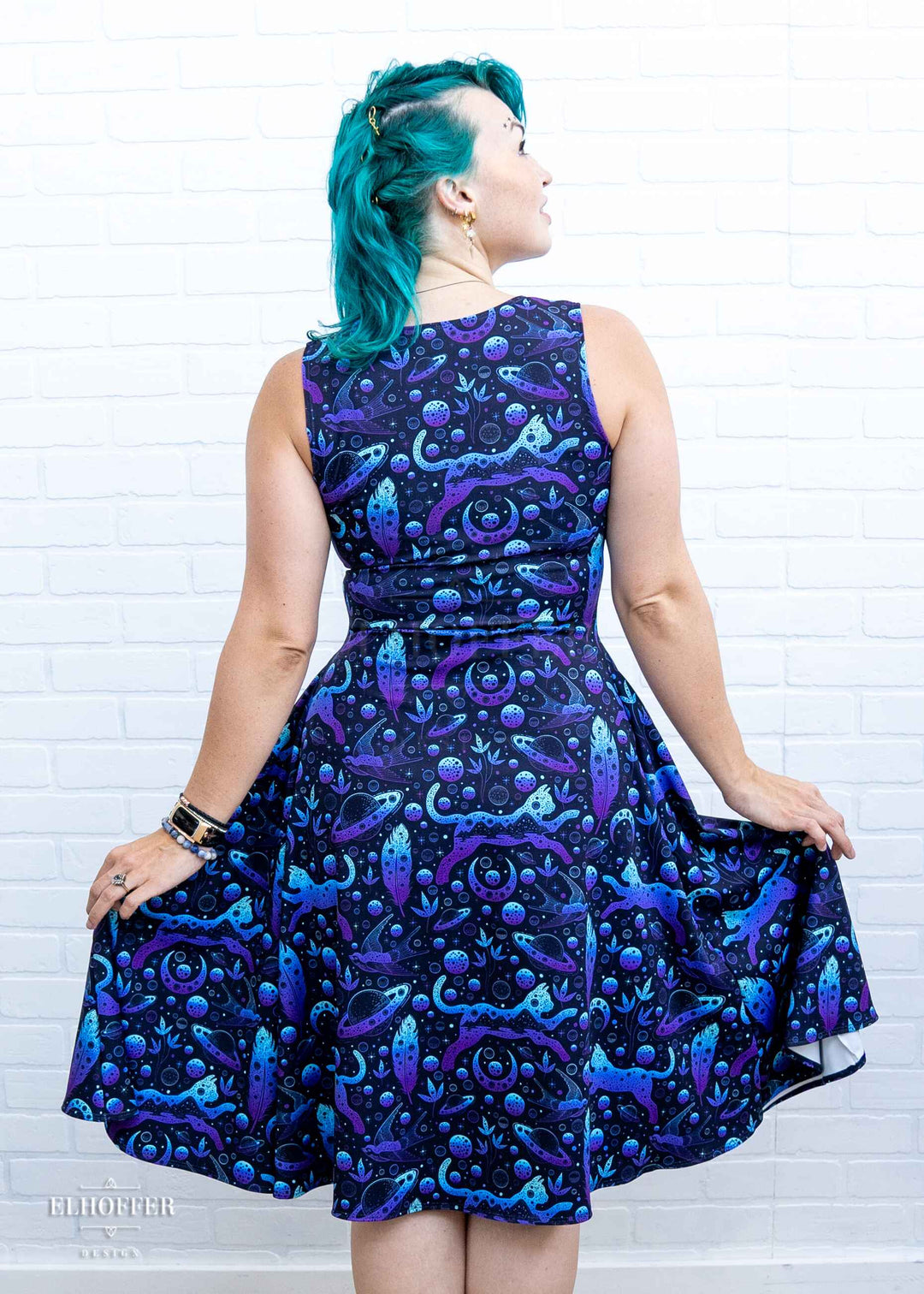 PREORDER - Essential Knee Length Dress - Twilight Catty Witch