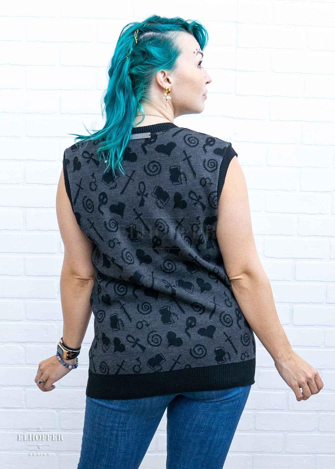Sibling Sigils Unisex Vest - Reverse Grey Top