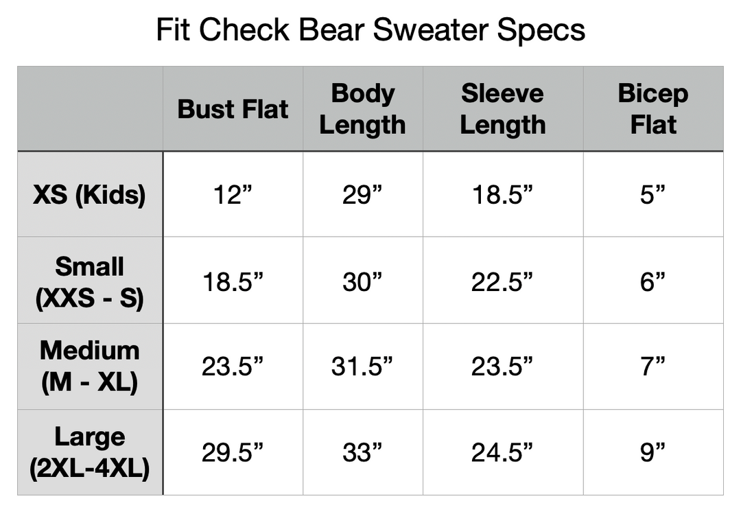 PREORDER - Fit Check Bear Sweater