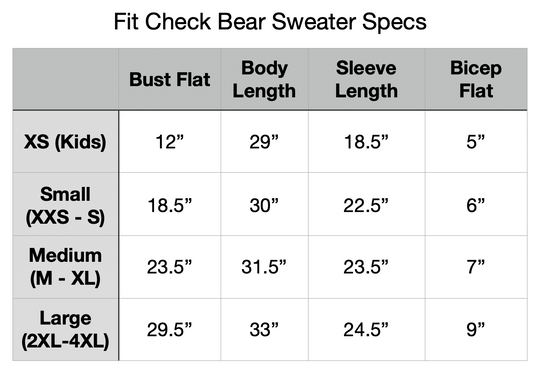PREORDER - Fit Check Bear Sweater
