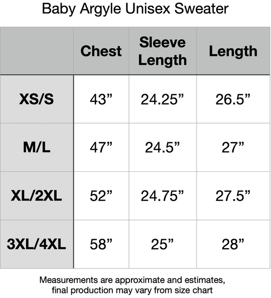 PREORDER - Baby Argyle Unisex Sweater