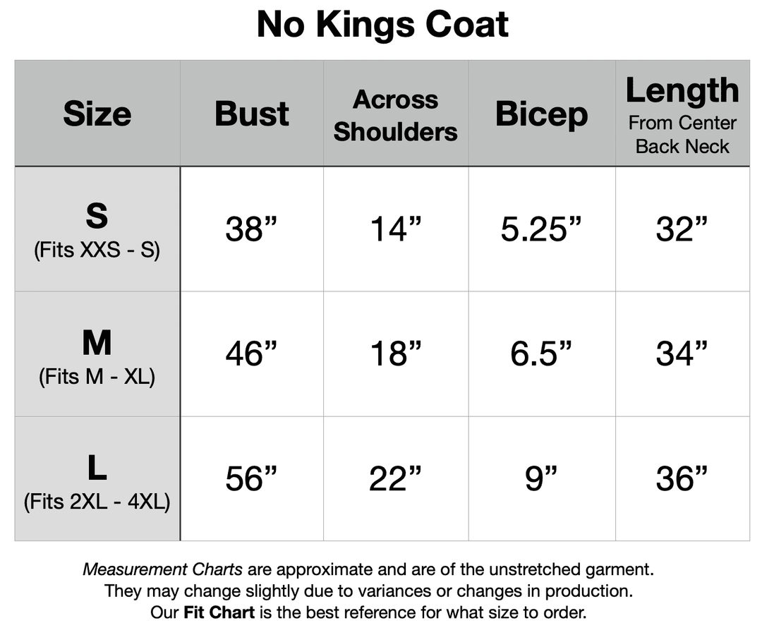 PREORDER - No Kings Coat - Lion Heraldry