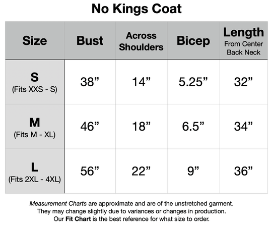 PREORDER - No Kings Coat - Lion Heraldry