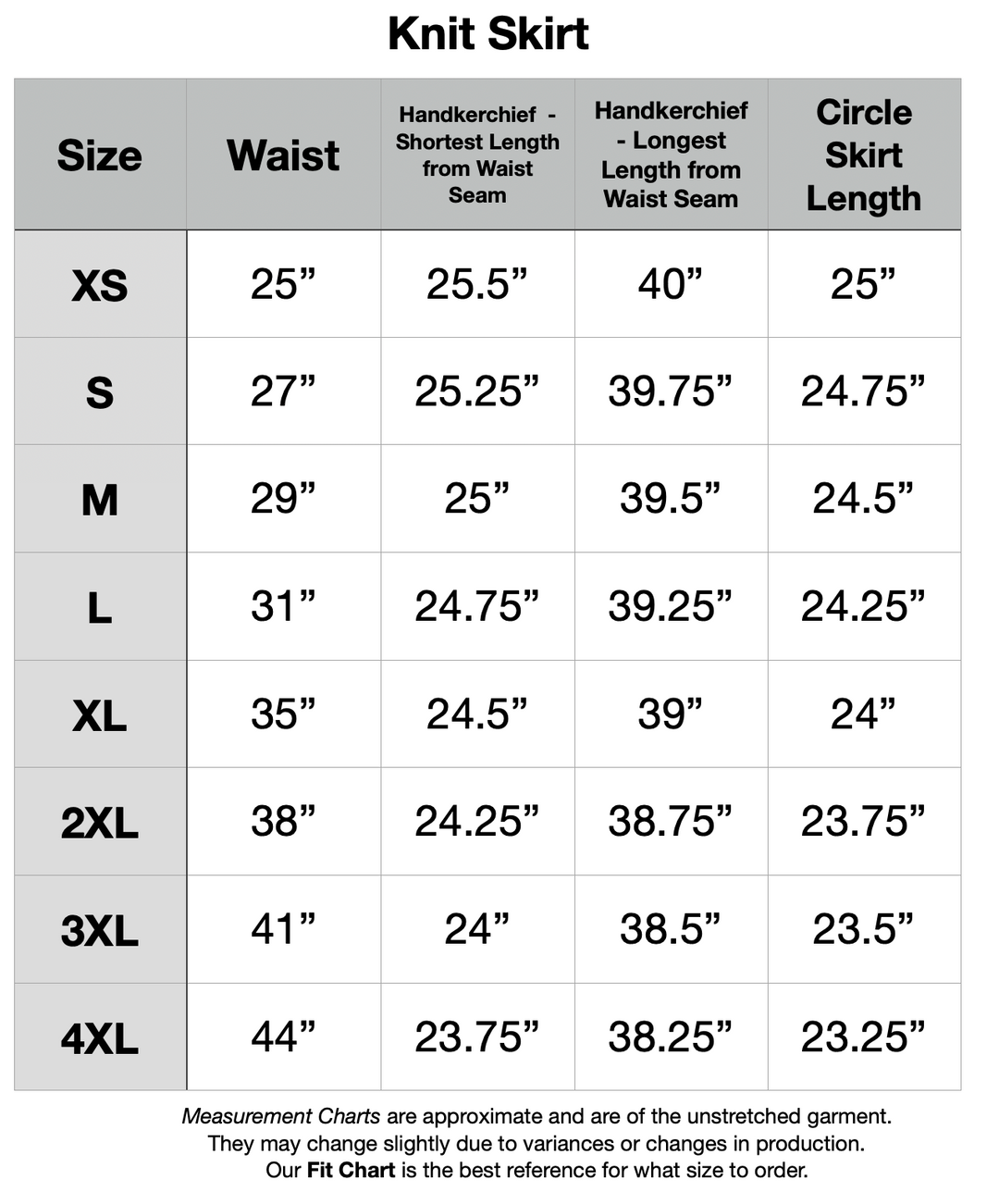 PREORDER - Demon Scars Knit Skirt - Handkerchief or Circle Skirt