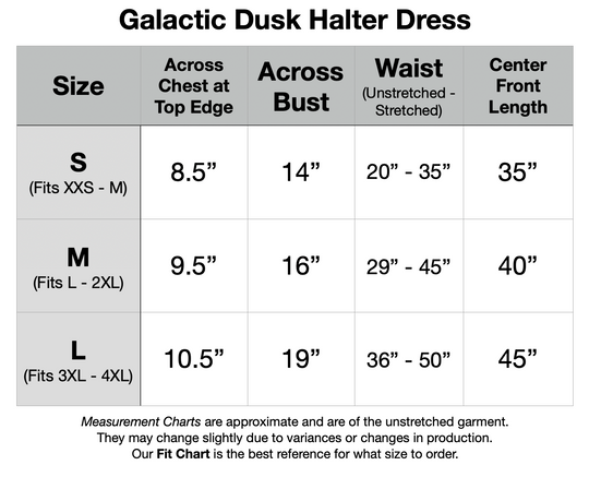 PREORDER - Galactic Dusk Halter Handkerchief Dress