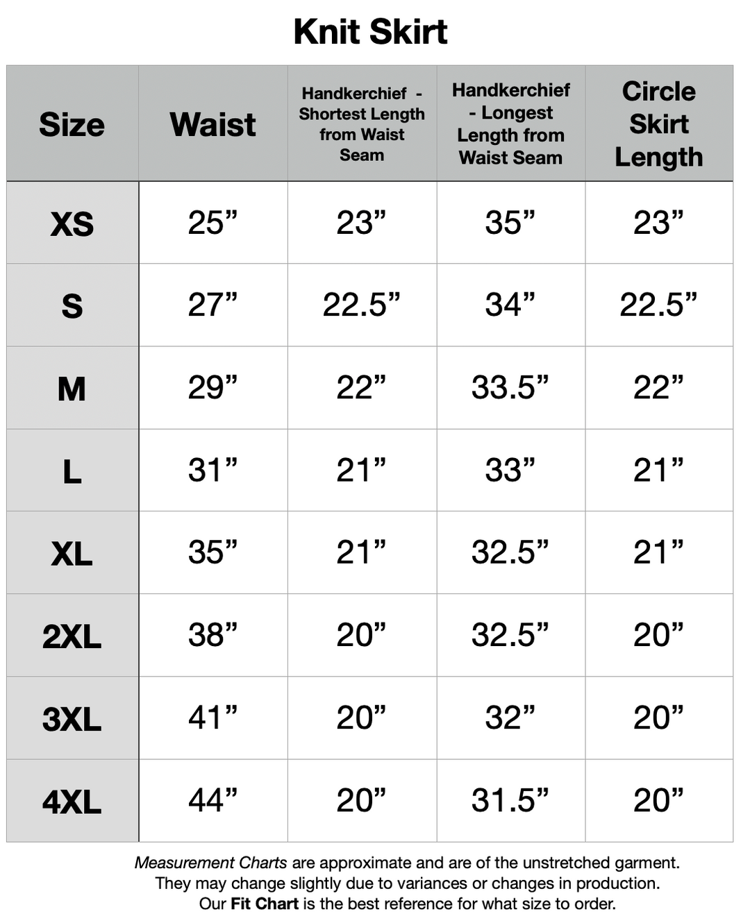 PREORDER - Demon Scars Knit Skirt - Handkerchief or Circle Skirt