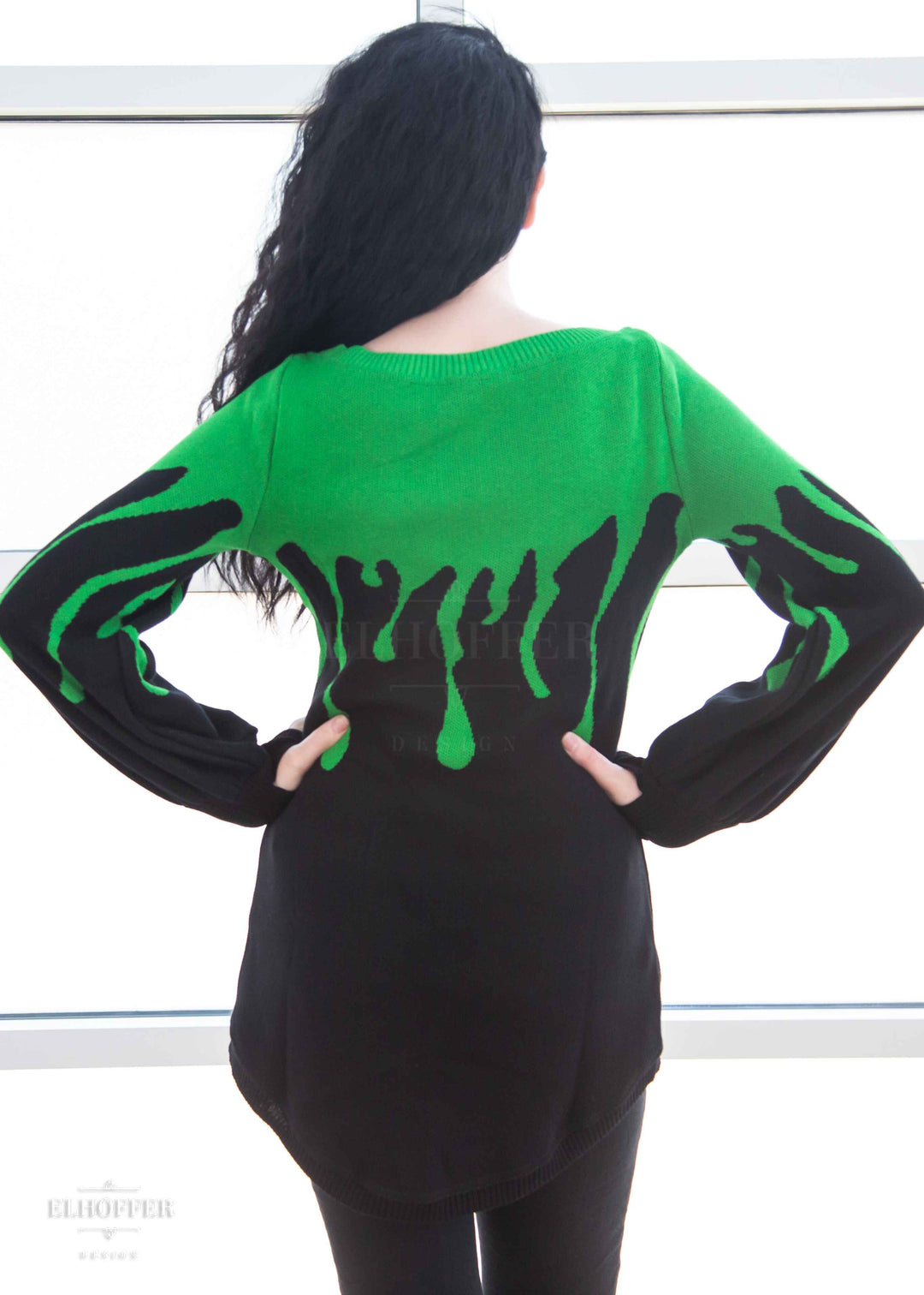 Essential Slime Goth Drip Oversize Sweater