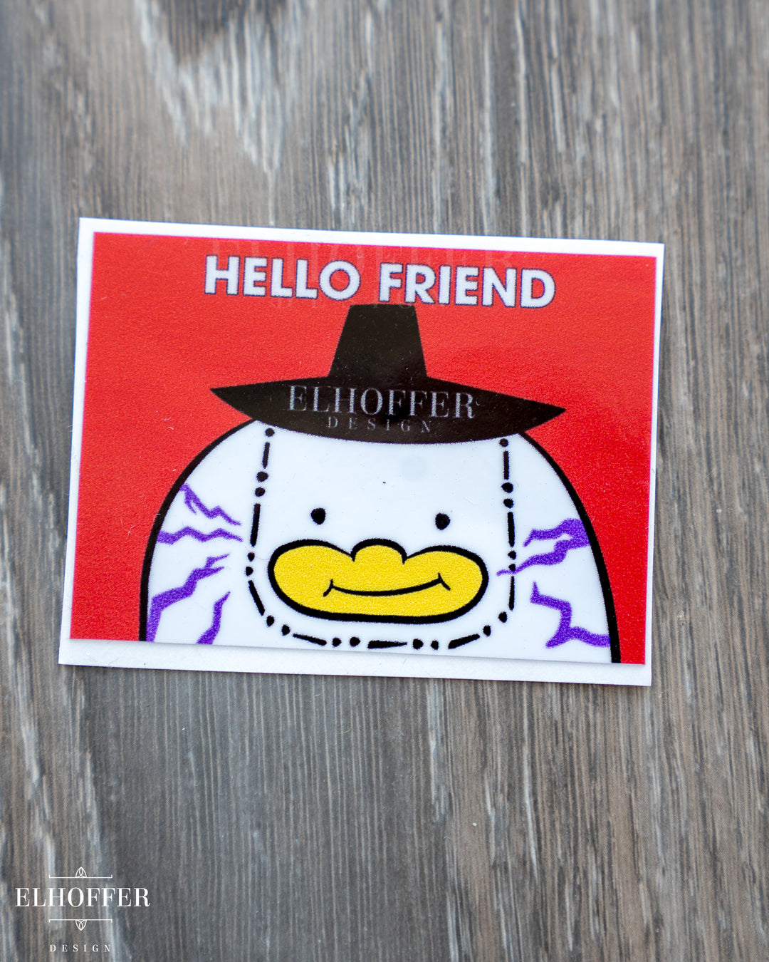Hello Friend Demon Vinyl Sticker