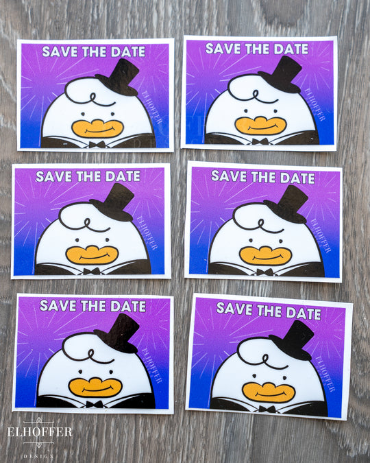 Save the Date Friend Vinyl Sticker
