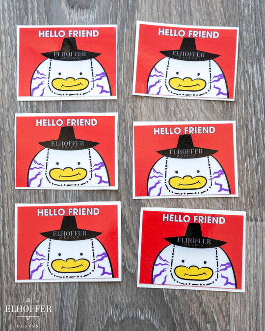 Hello Friend Demon Vinyl Sticker