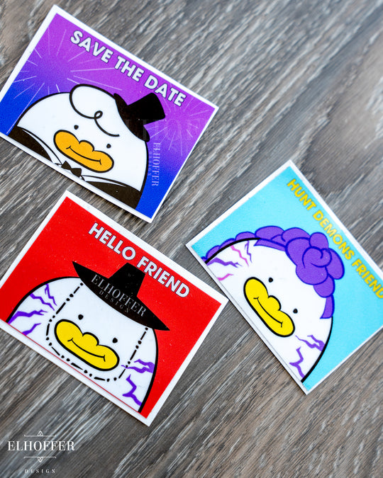 Hello Friends Vinyl Sticker Set