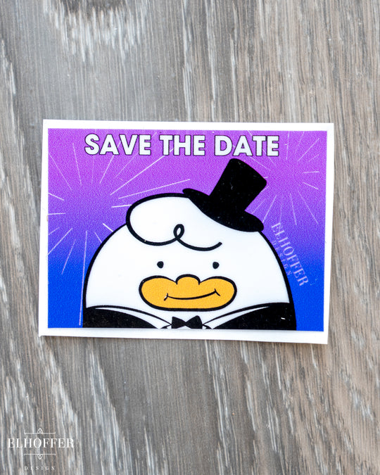 Save the Date Friend Vinyl Sticker
