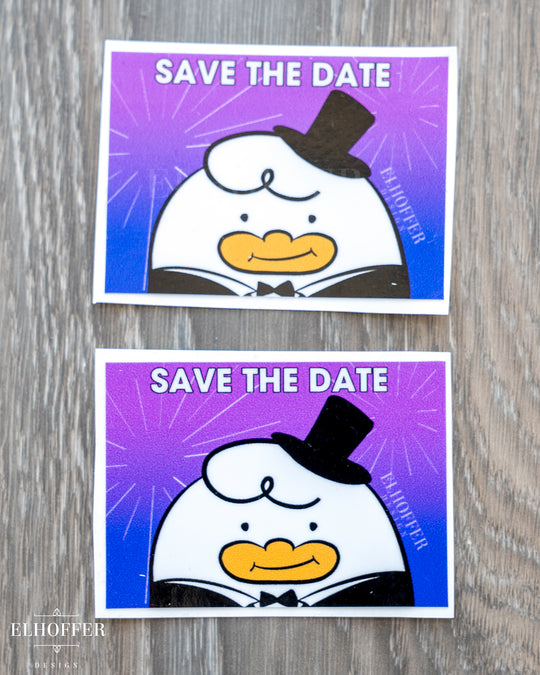 Save the Date Friend Vinyl Sticker