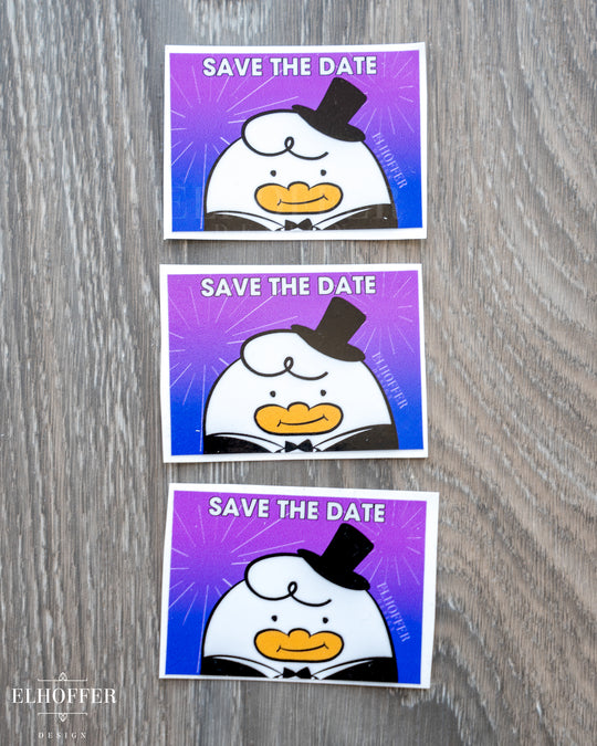 Save the Date Friend Vinyl Sticker