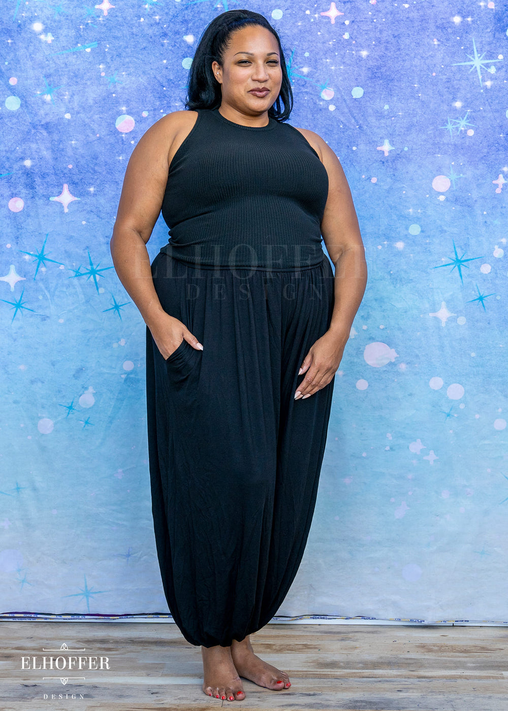 Essential Cozy Yasmin Pants - Black