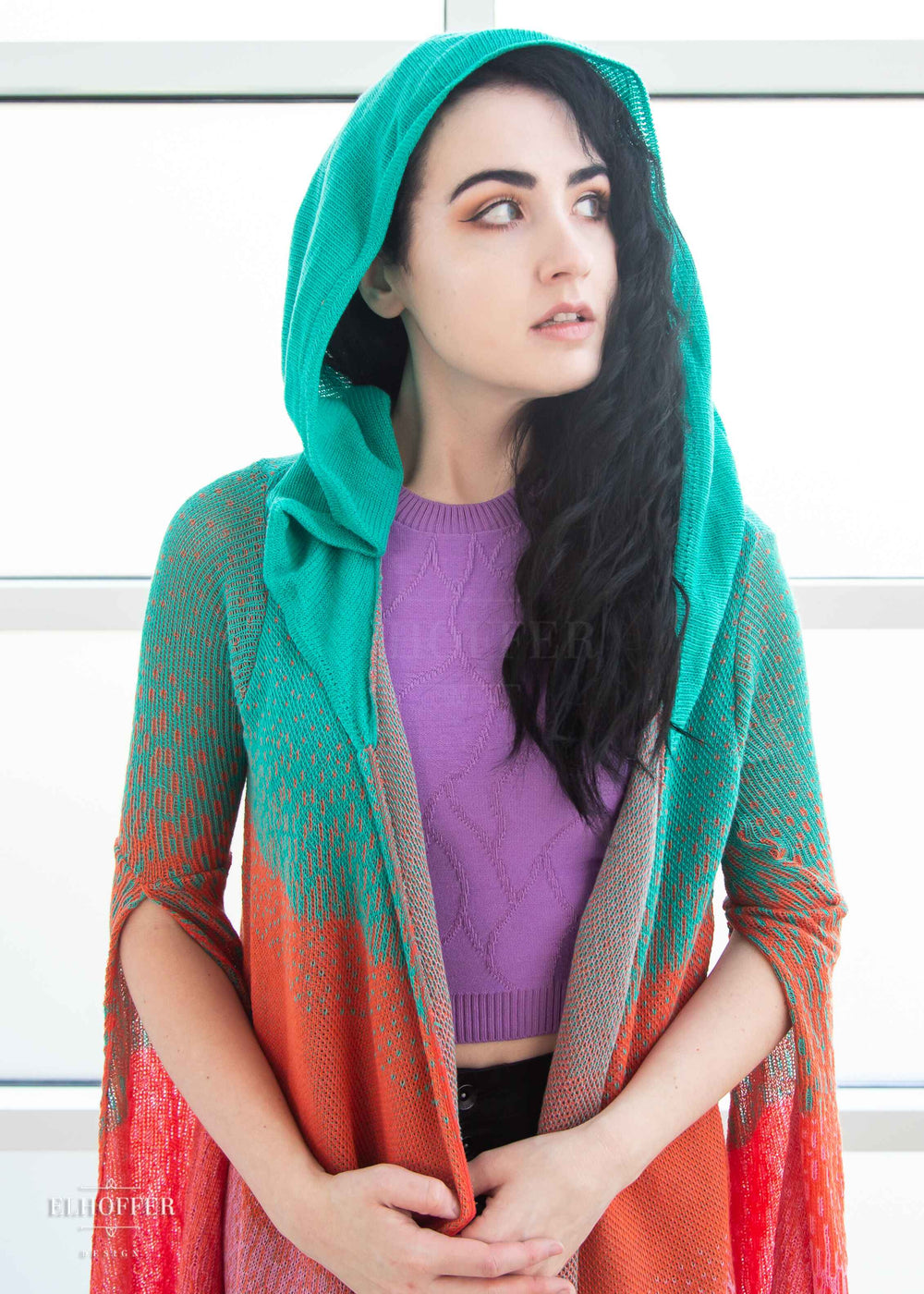 Essential Sunset Longline Cardigan - Sherbert Ombre Cardigan