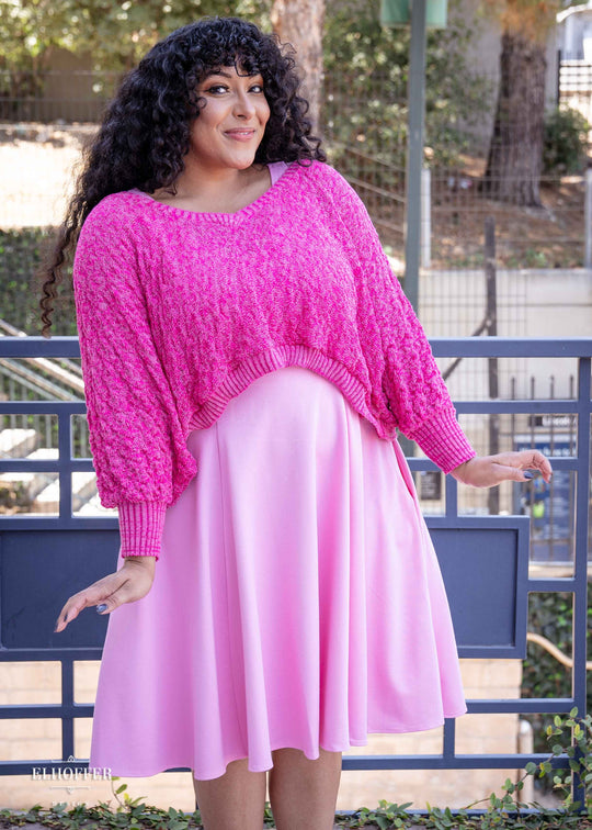 Essential Whitney Oversize Sweater - Pink