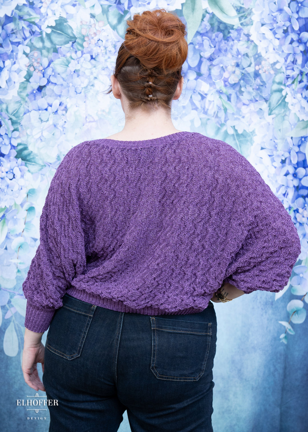 Essential Whitney Oversize Sweater - Purple