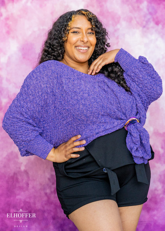 Essential Whitney Oversize Sweater - Shades of Amethyst