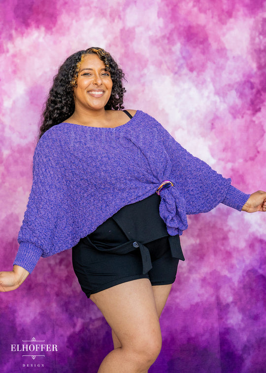Essential Whitney Oversize Sweater - Shades of Amethyst
