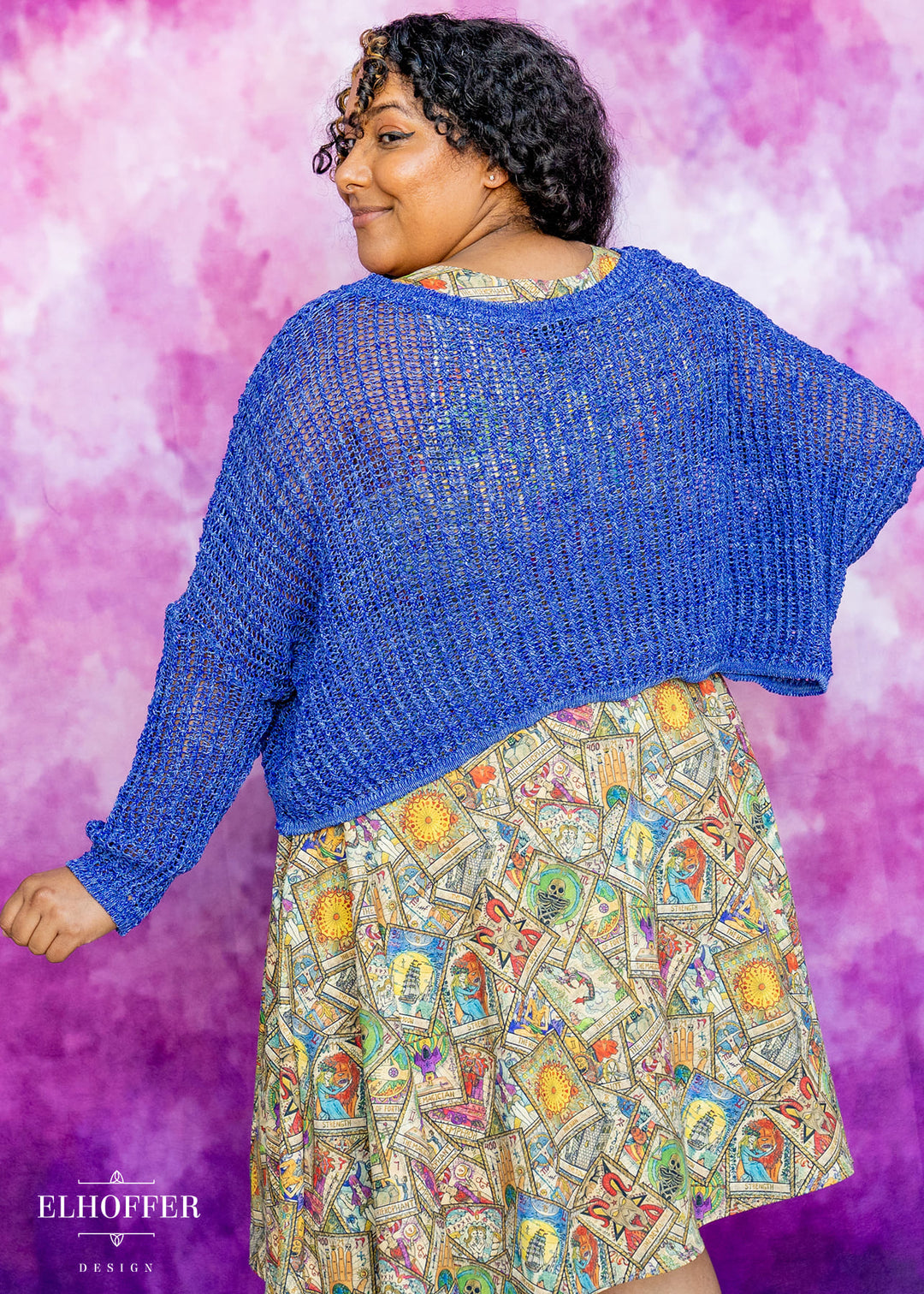 Essential Delirium Oversize Crop - Wild Blueberry