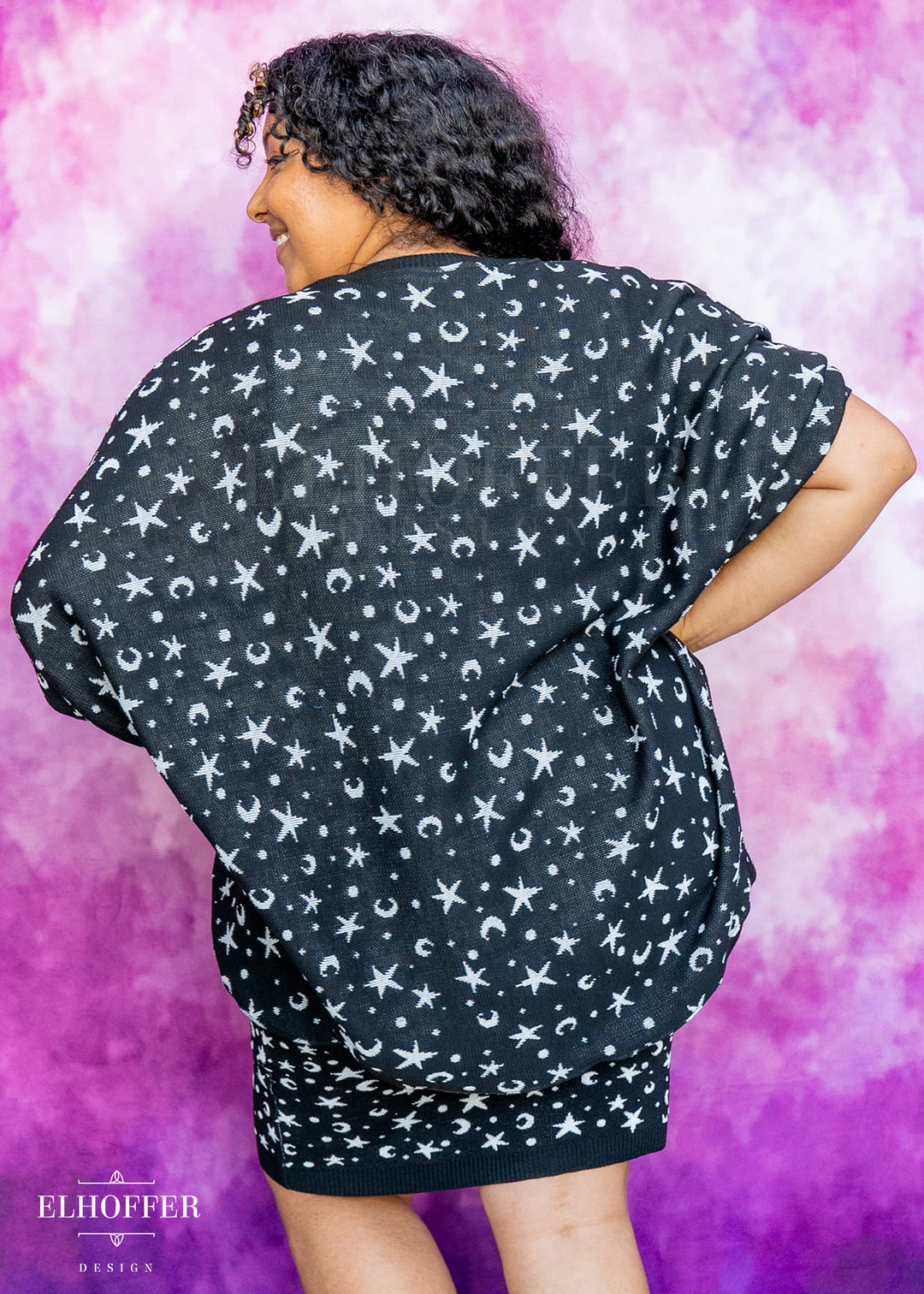 Essential Starry Witch Dolman - Black & White