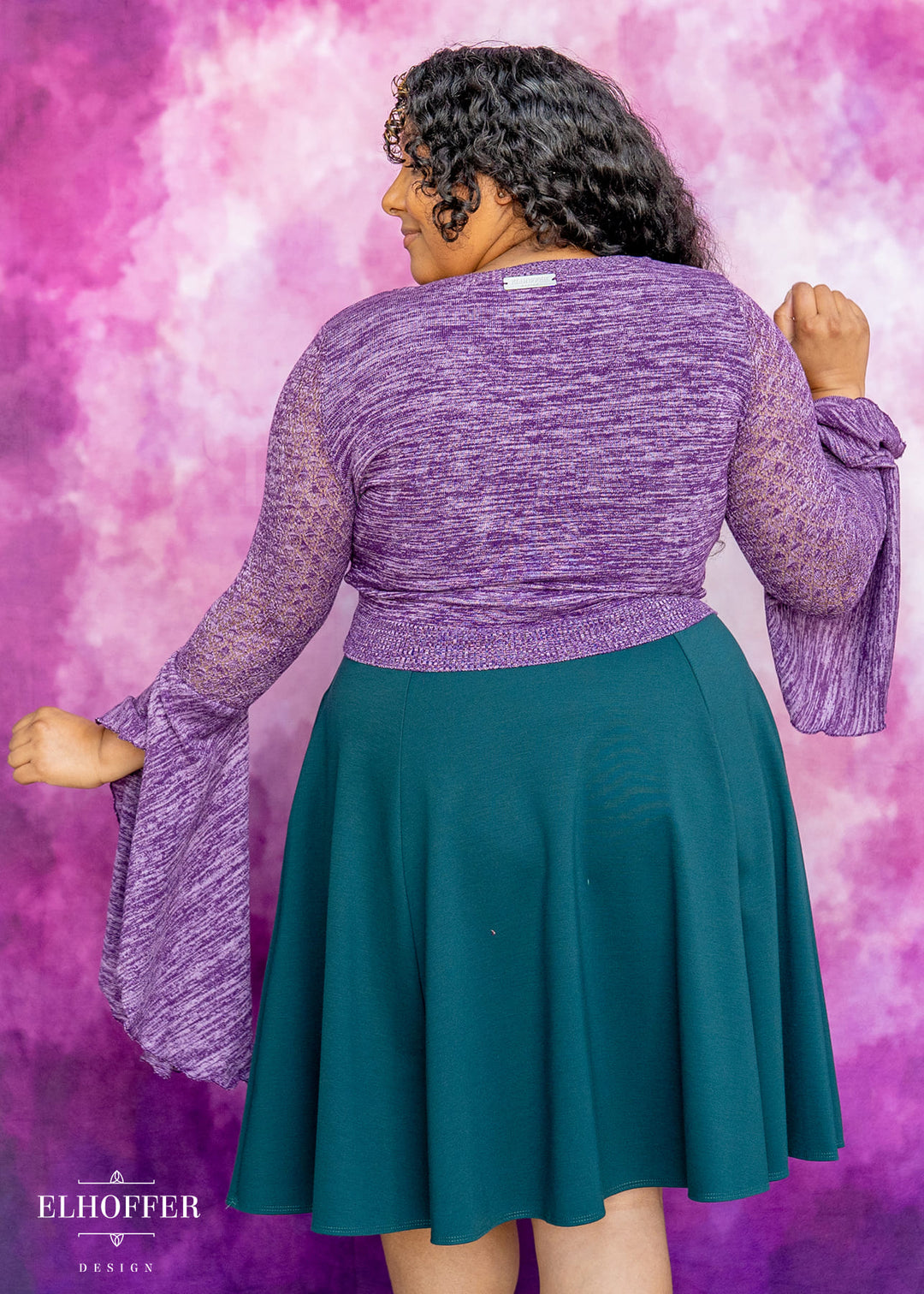 Elven Coronation Cardigan - Woodland Purple