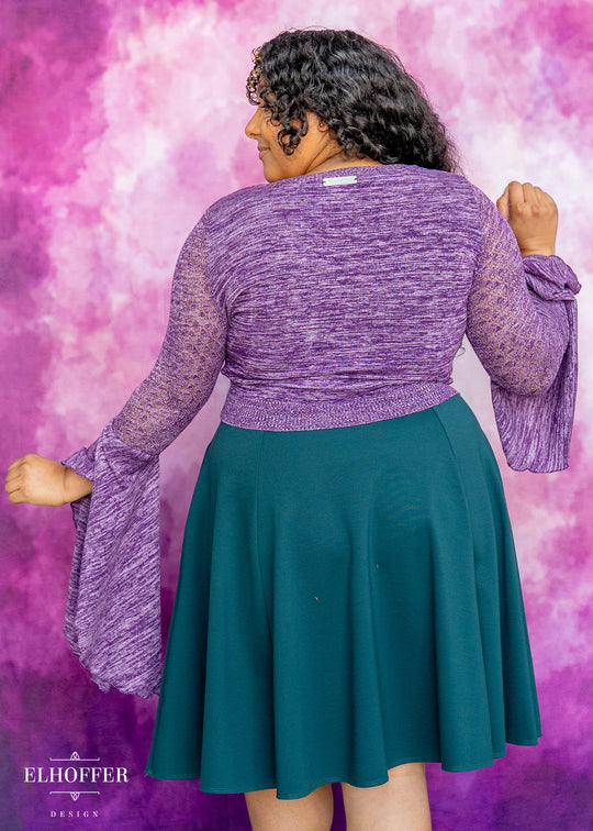 Elven Coronation Cardigan - Woodland Purple