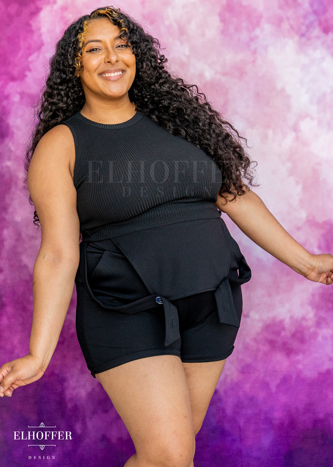 Essential Susan Crop Top - Black Rib