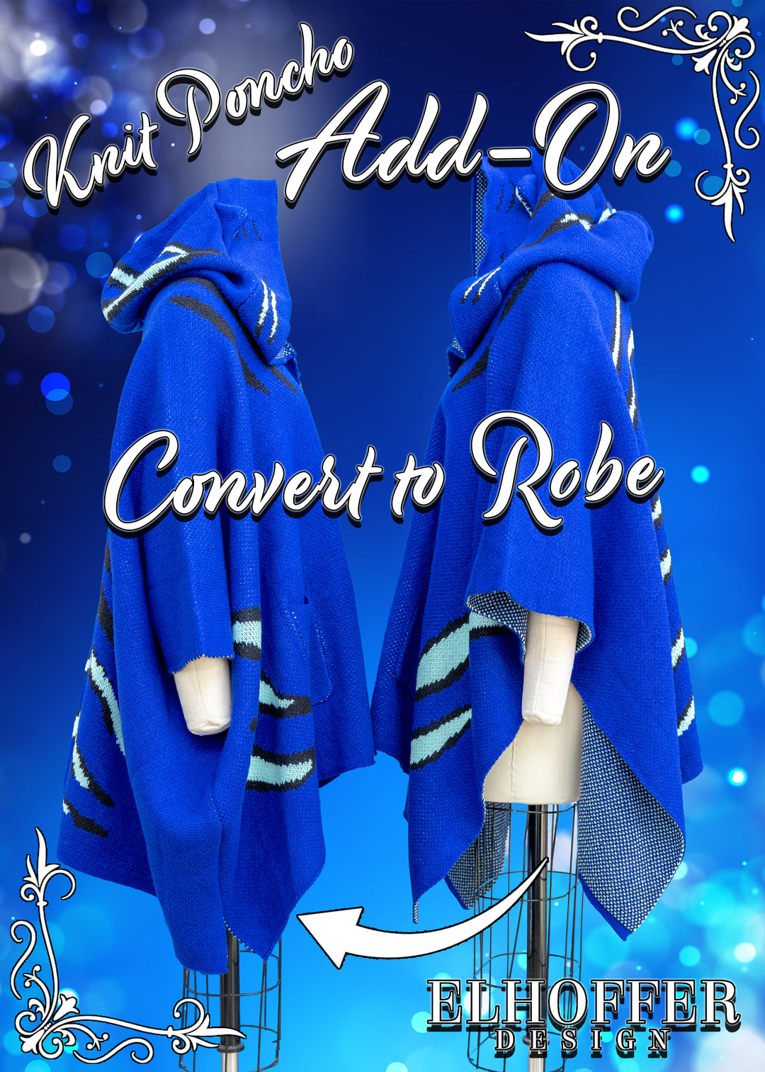 Alteration Add-On: Converting Knit Ponchos to Robes