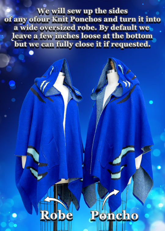 Alteration Add-On: Converting Knit Ponchos to Robes