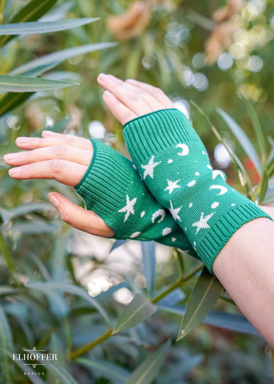 Starry Witch Fingerless Gloves