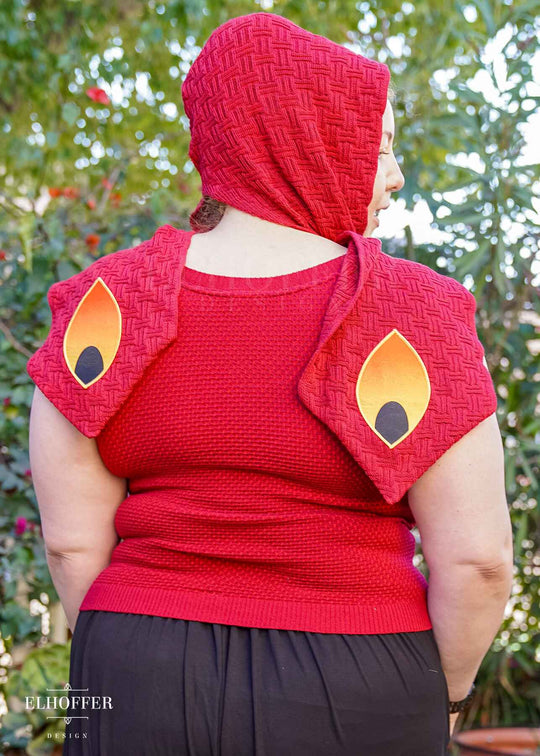 PREORDER - Galactic Queen Hooded Scarf - Crimson Negotiator