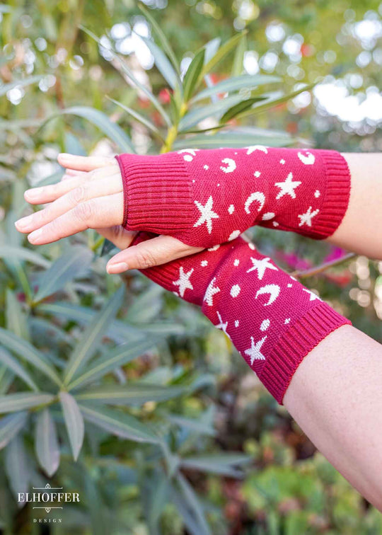 Starry Witch Fingerless Gloves