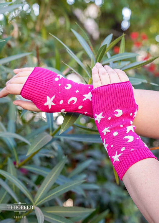 Starry Witch Fingerless Gloves