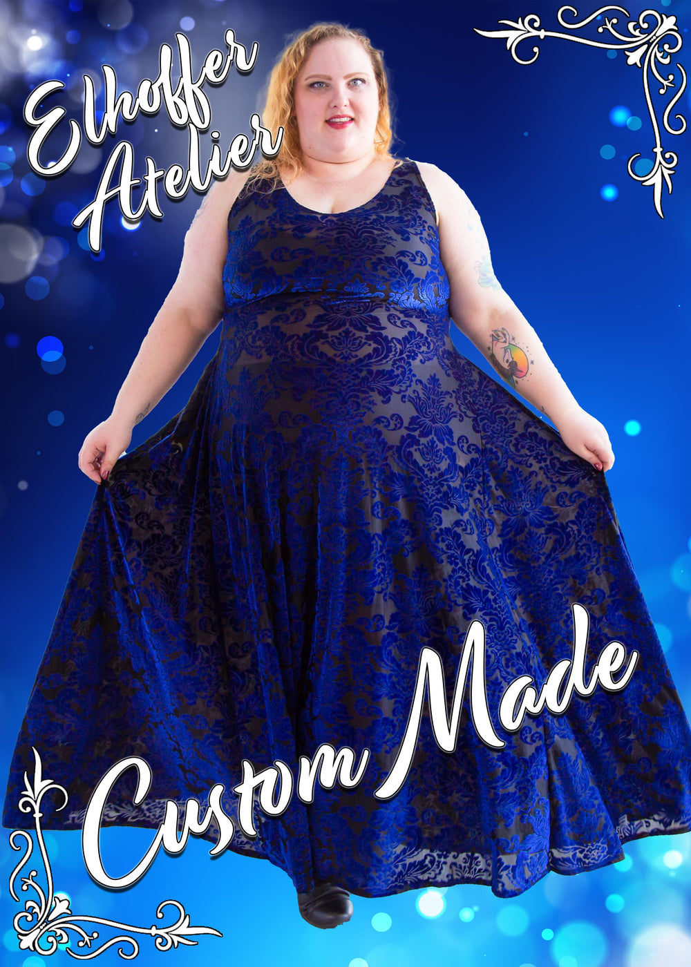 Elhoffer Atelier - Custom Aquarius Maxi Dress - Sleeveless - Made to Order