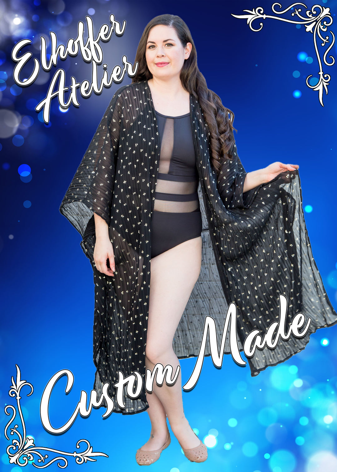 Elhoffer Atelier - Custom Open Front Coverup - Made to Order