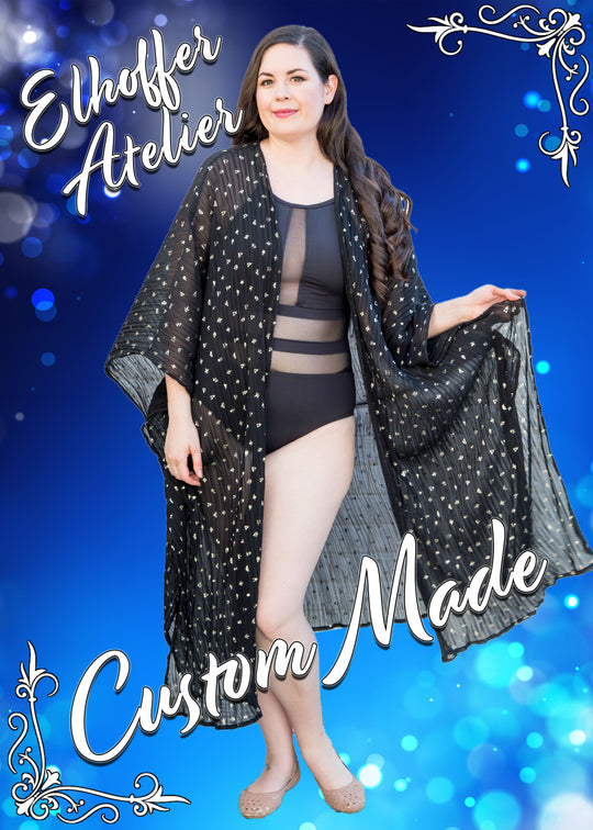 Elhoffer Atelier - Custom Open Front Coverup - Made to Order