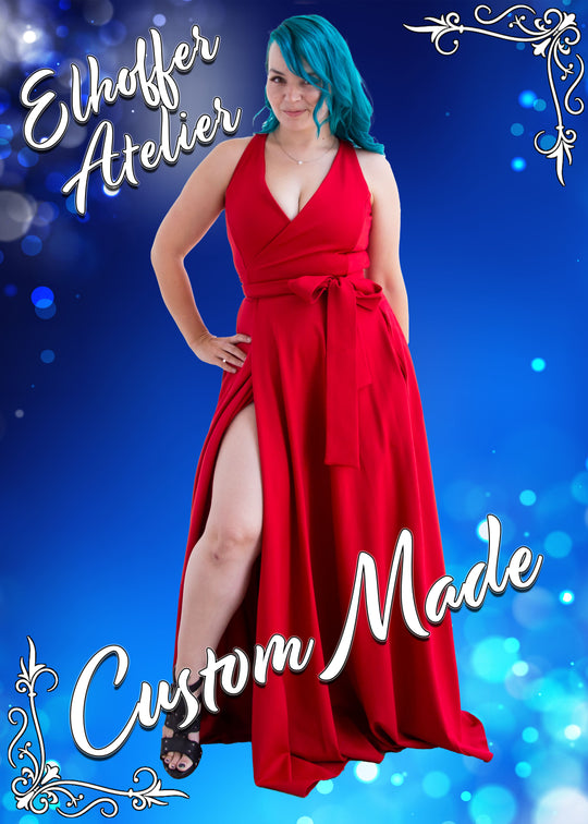 Elhoffer Atelier - Custom Melissa Maxi Wrap Dress - Sleeveless - Made to Order