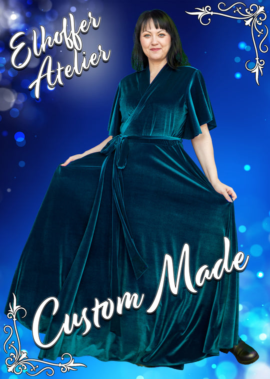 Elhoffer Atelier - Custom Isabella Maxi Wrap Dress - Made to Order