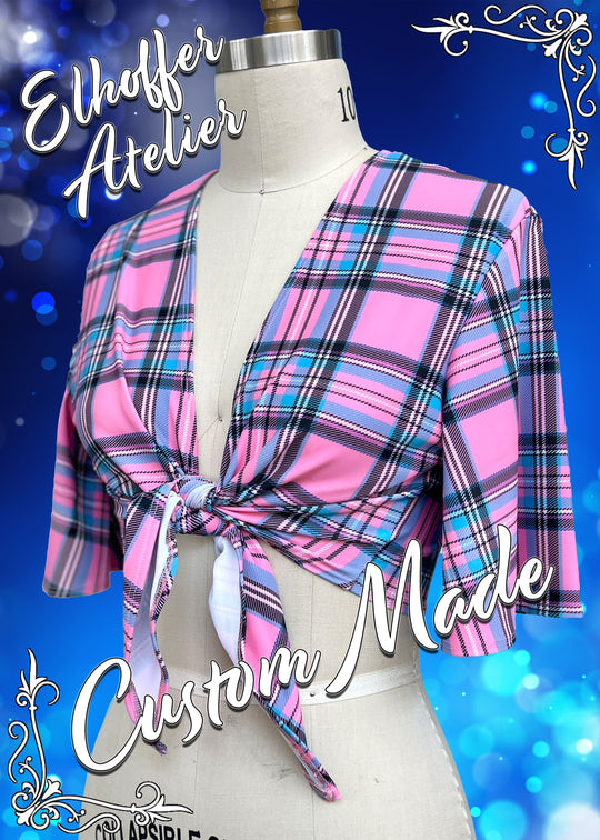 Elhoffer Atelier - Custom Mary Anne Wrap Crop - Made to Order