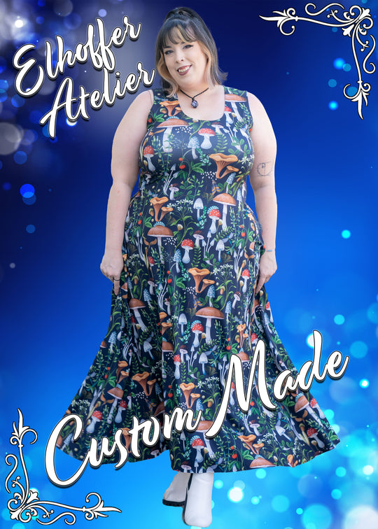 Elhoffer Atelier - Custom Scoop Neck Maxi Dress - Sleeveless - Made to Order