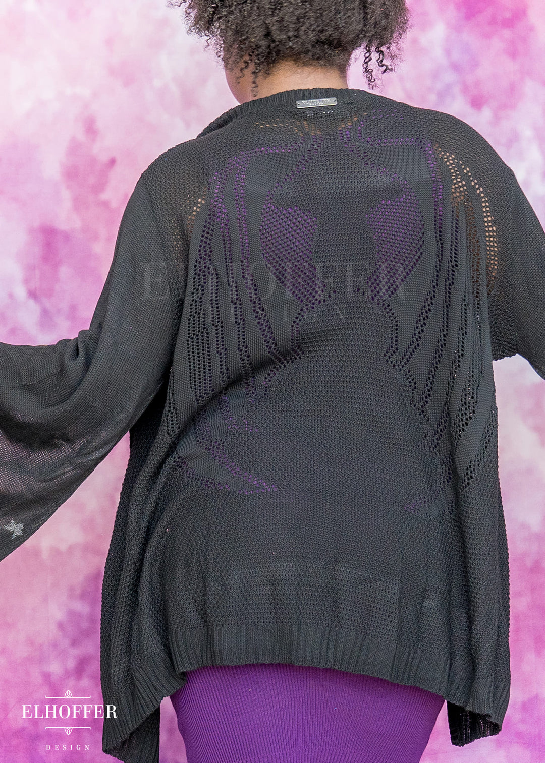 Fae of Night & Stars Cape Sleeve Longline Cardigan