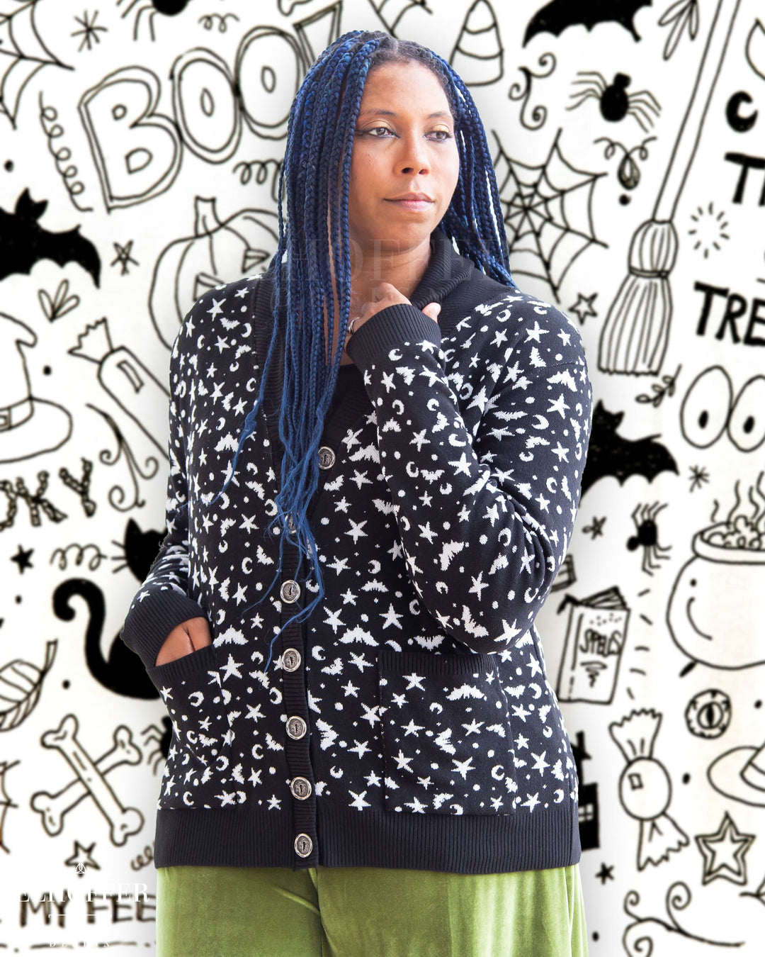 Essential Batty Witch Unisex Shawl Cardigan