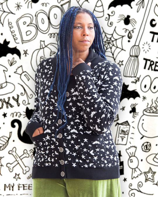 Essential Batty Witch Unisex Shawl Cardigan