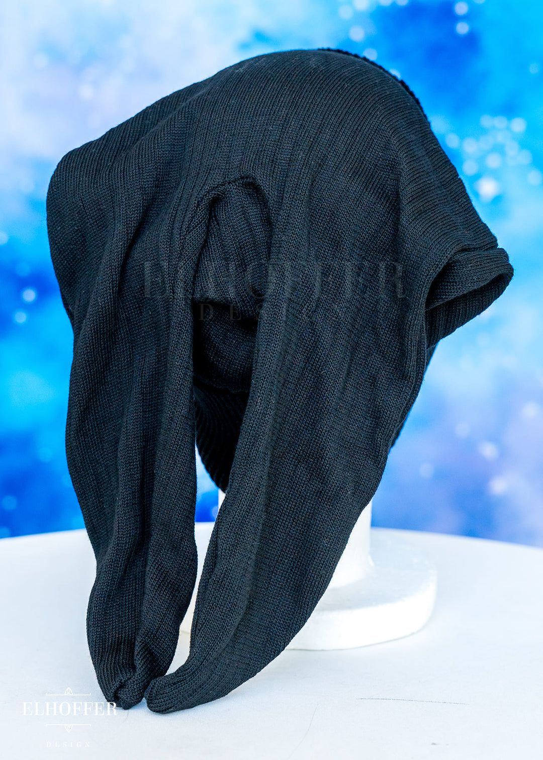 Lightweight Relaxed Fit Bunny Beanie - Bangtan Black