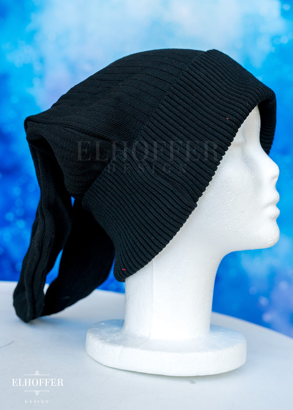 Lightweight Relaxed Fit Bunny Beanie - Bangtan Black