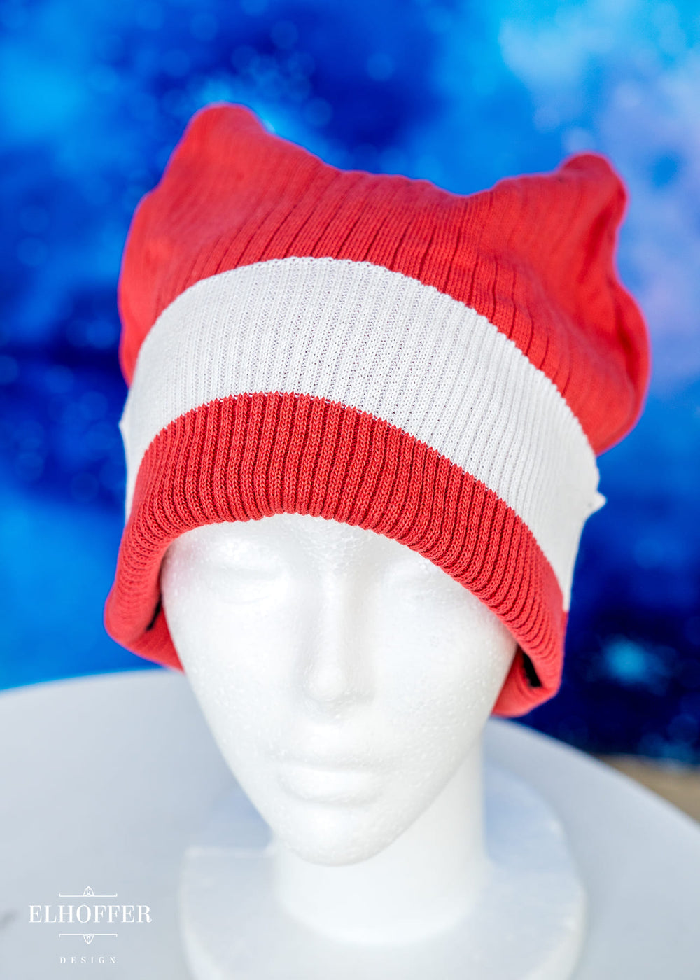 Lightweight Relaxed Fit Kitty Beanie - Galactic Rebellion Orange