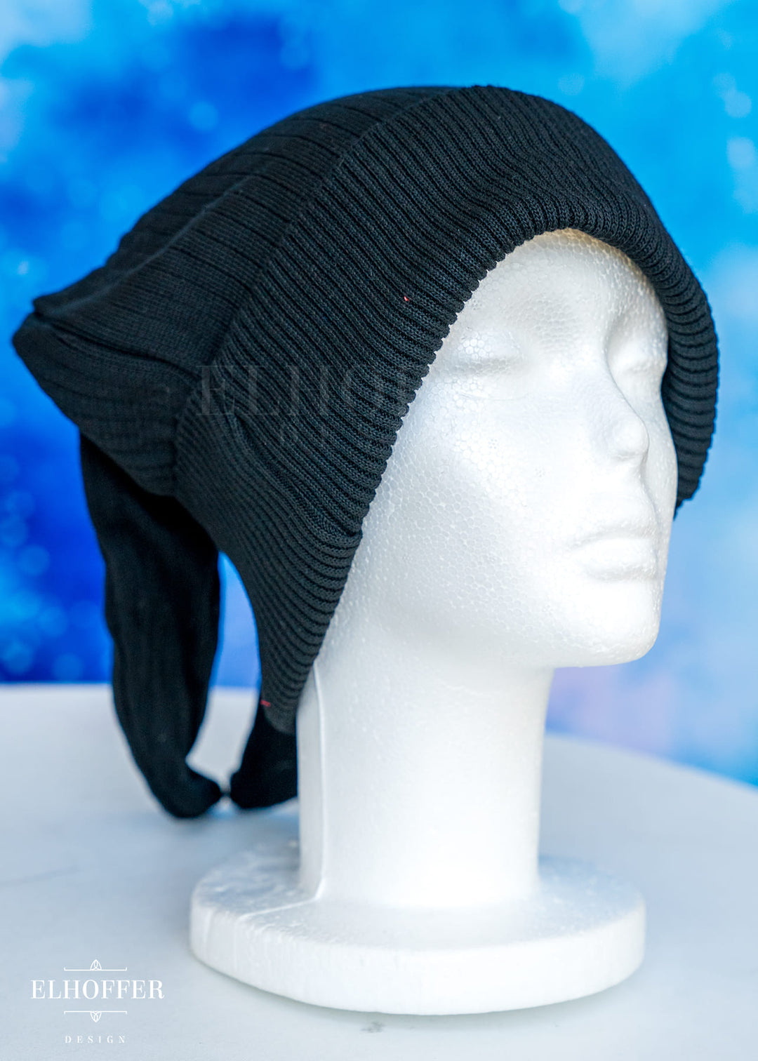 Lightweight Relaxed Fit Bunny Beanie - Bangtan Black