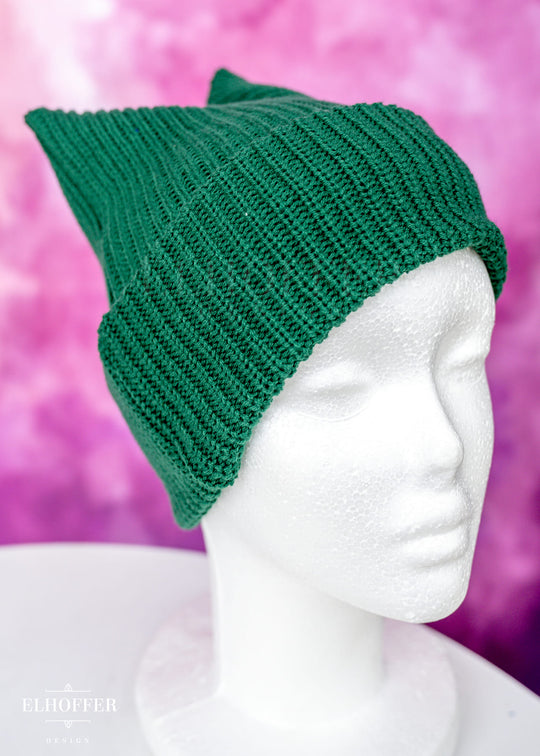 Sacred Princess Forest Green Cat Ear Beanie